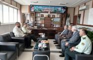 دیدار مدیرکل دیوان محاسبات فارس با فرمانده انتظامی استان